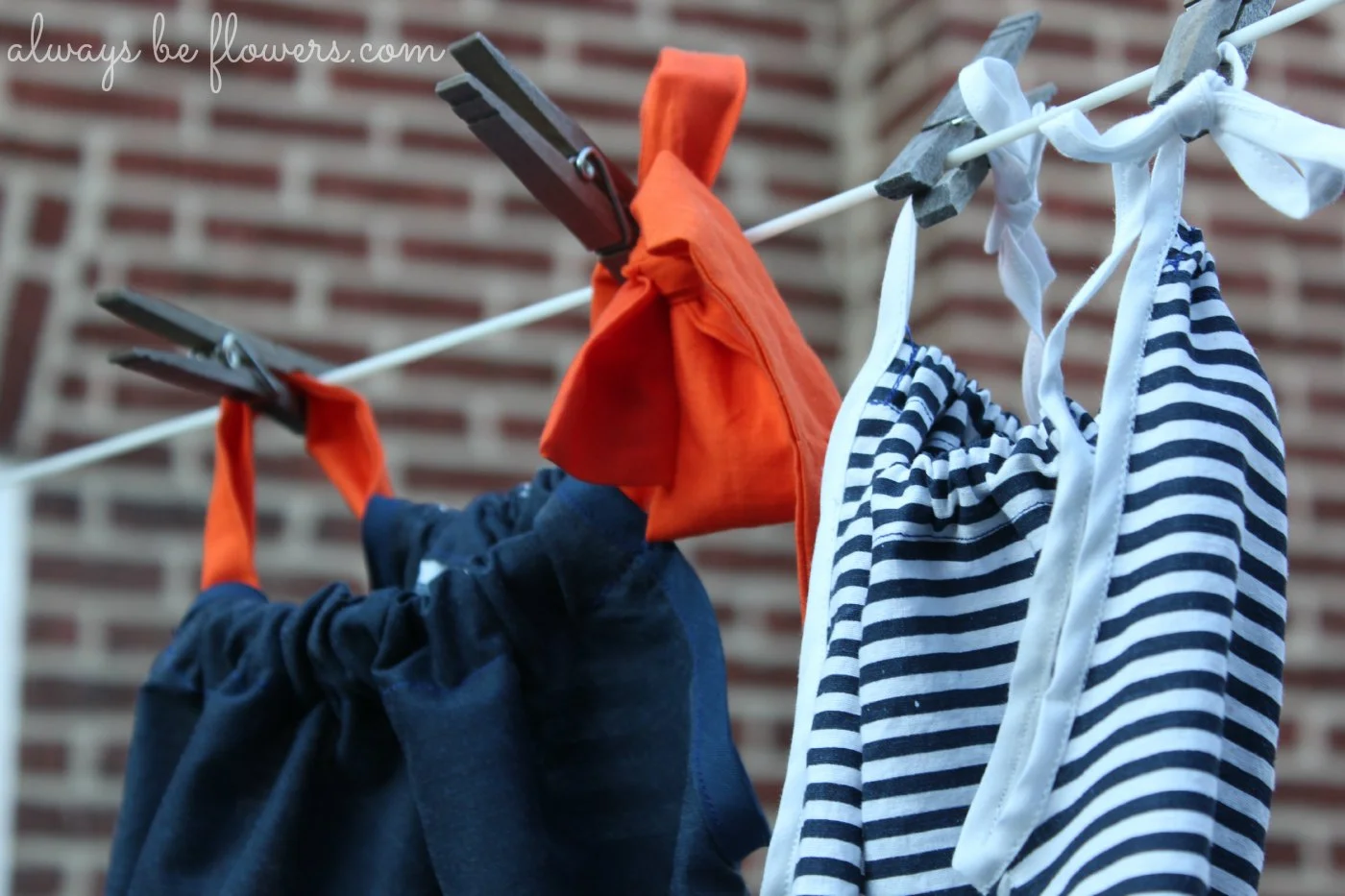 Seam binding is easy and perfect for pillowcase dresses