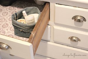 I think this style of fabric basket will make a good drawer organizer. 