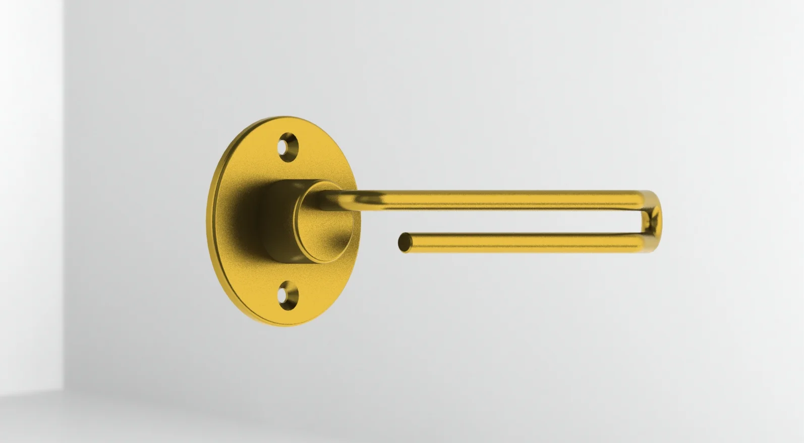  solid brass version designed to slightly patina from hand oil overtime 