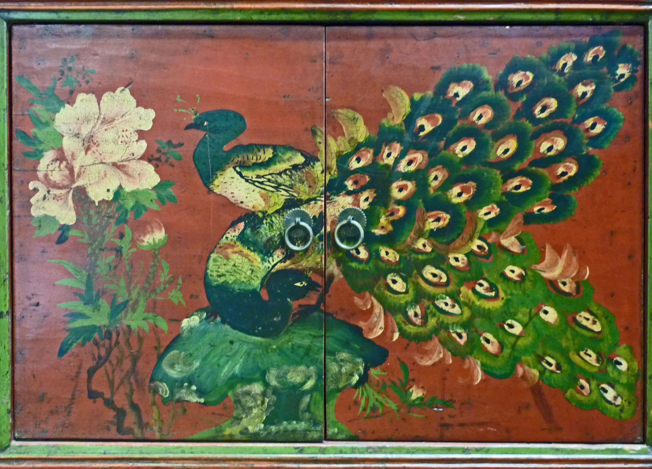 This painting is from a credenza from Gansu province. 