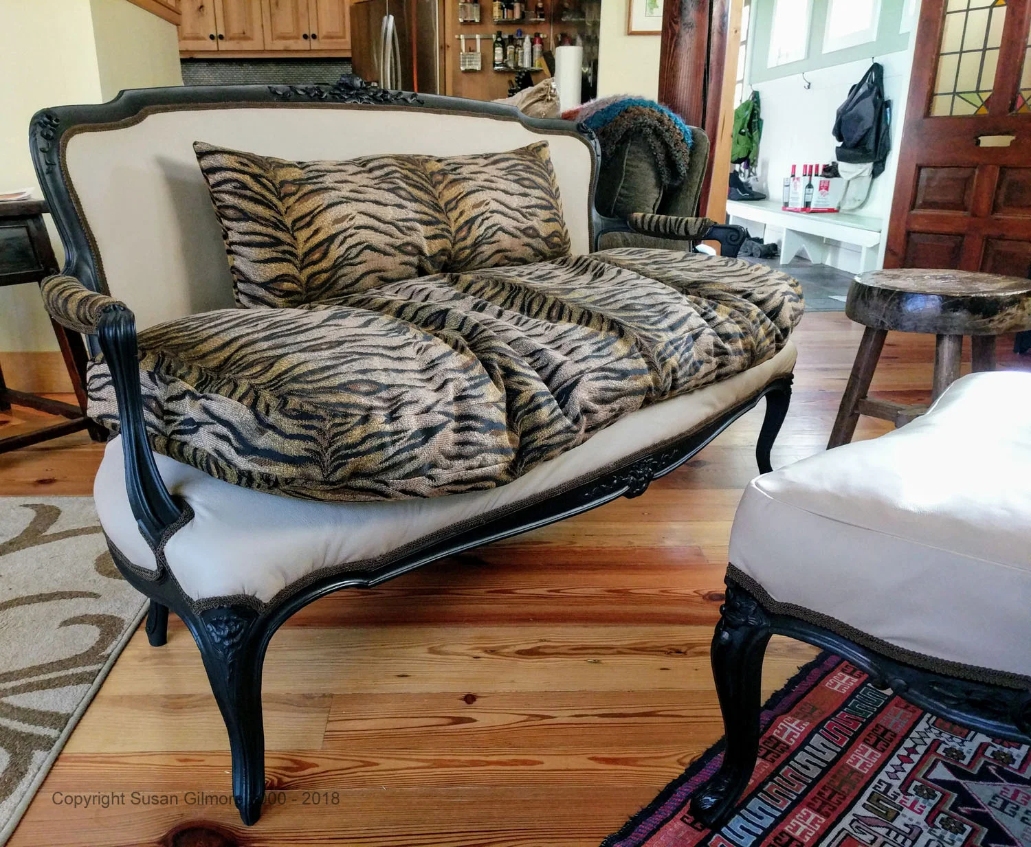 Upholstery and pillows by Susan Gilmore
