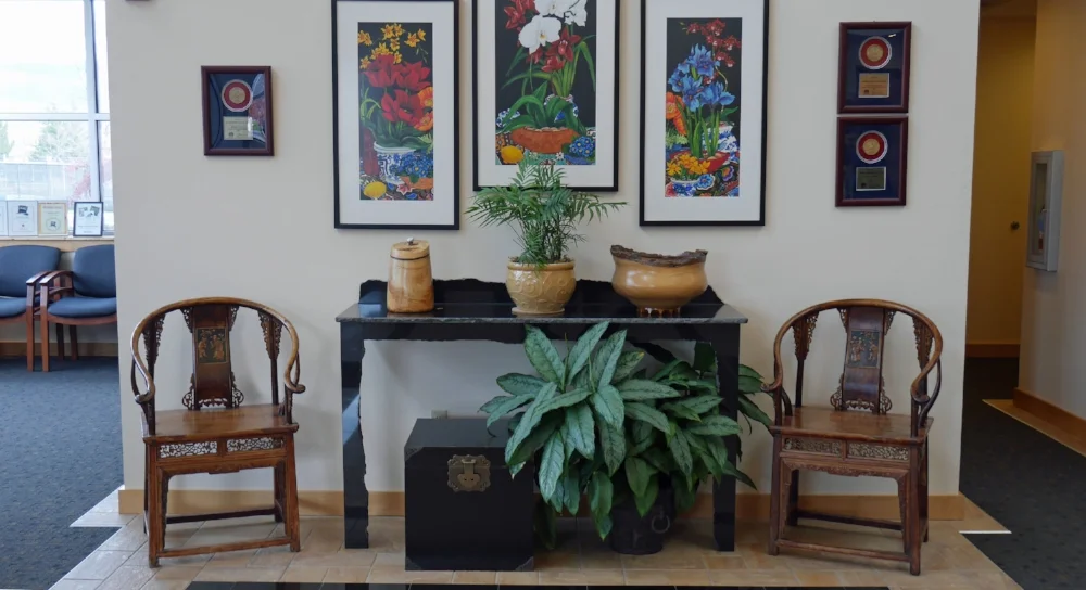 Antique chairs with carved filigree at ERA/Lambros