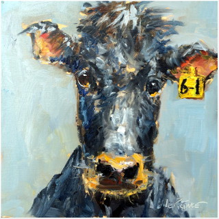 8x8 Oil Painting | Farm Art