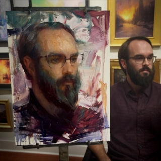 "Will" | 16x12 Oil | Painted on location at LePrince Fine Art by Ignat Ignatov. 