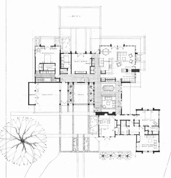 ADDITION TO A MID-CENTURY MODERN HOUSE