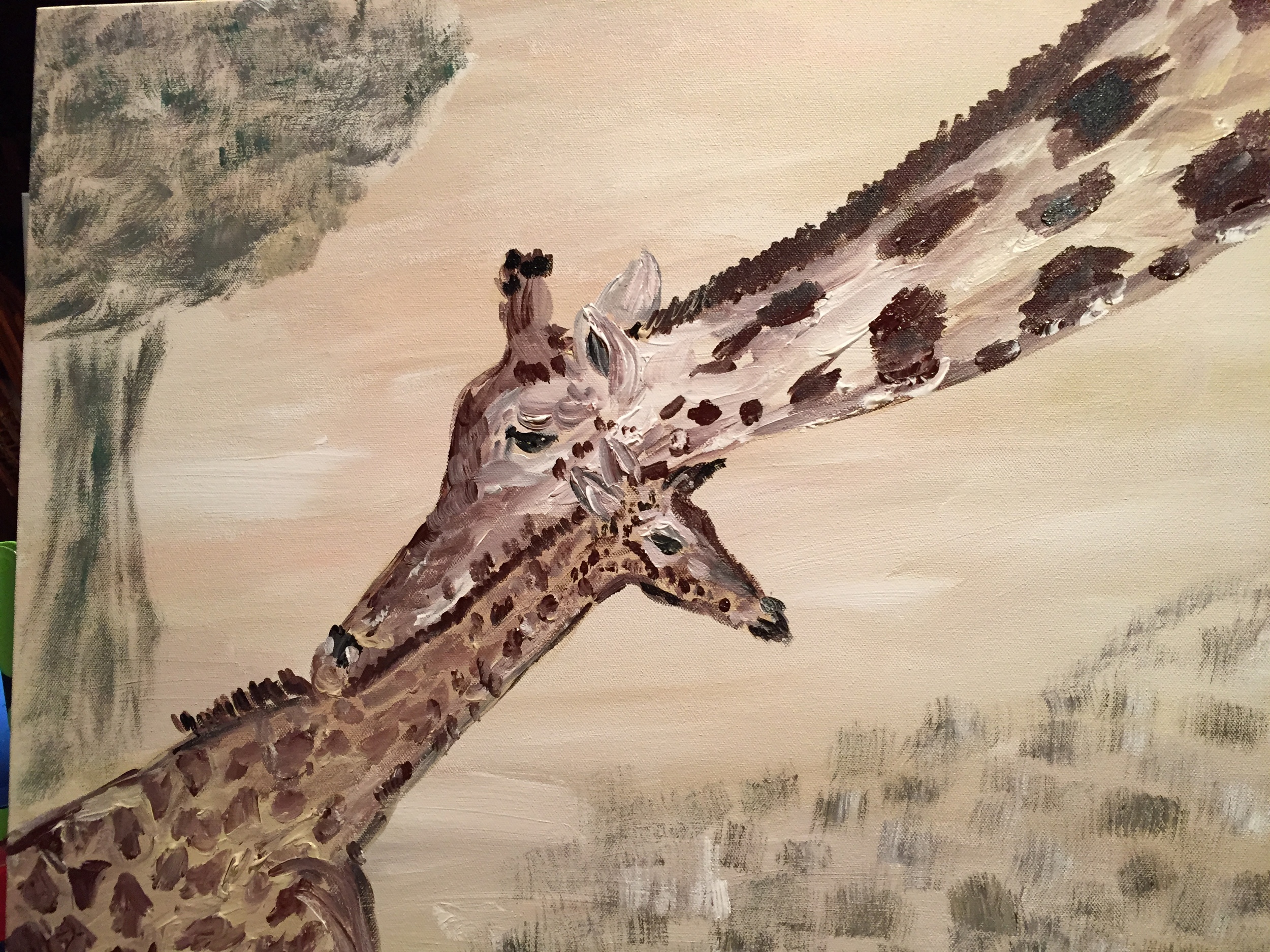 Giraffe Mother and Child