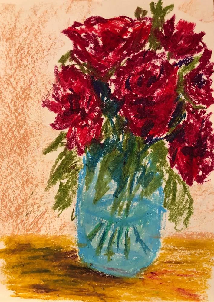 Roses in a Mason Jar