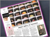 Full spread on Dallmann Fine Chocolates in the U-T.