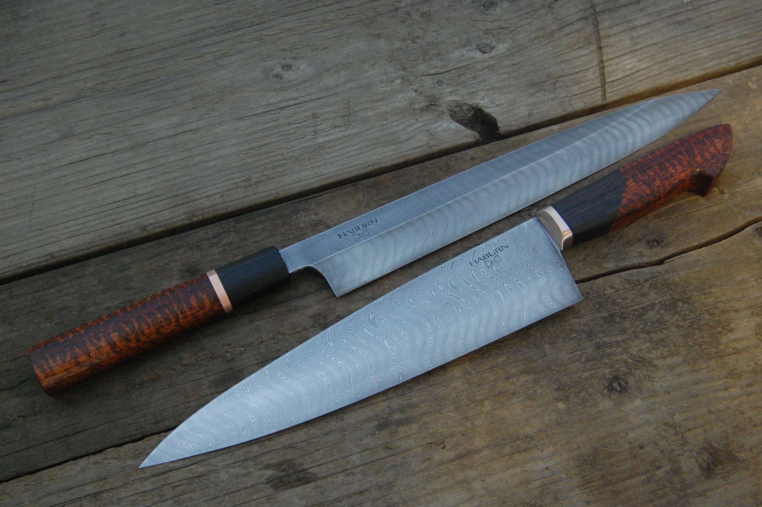 Western gyuto and yanagiba