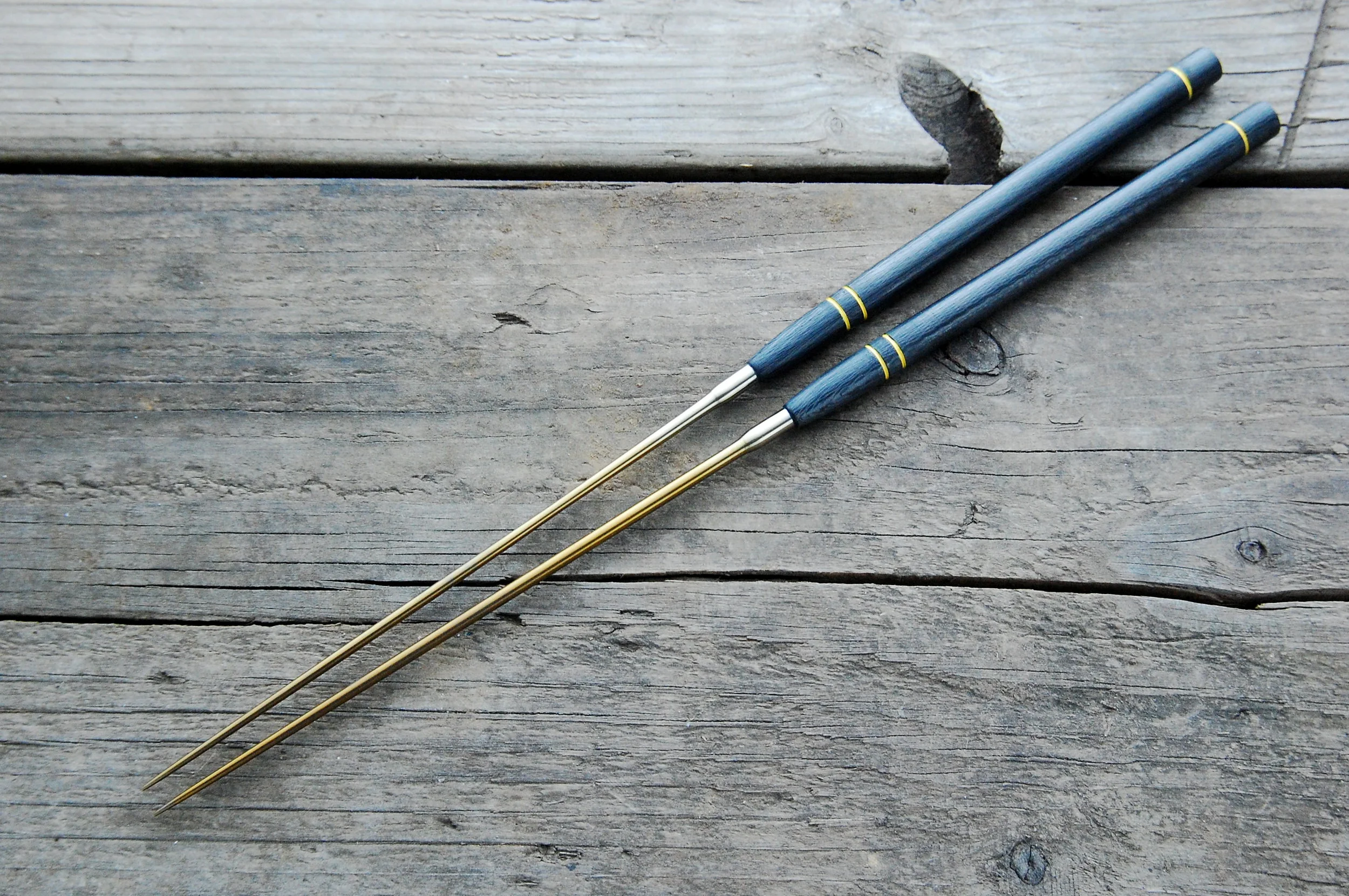 Custom Anodized Titanium and Carbon Fiber Moribashi