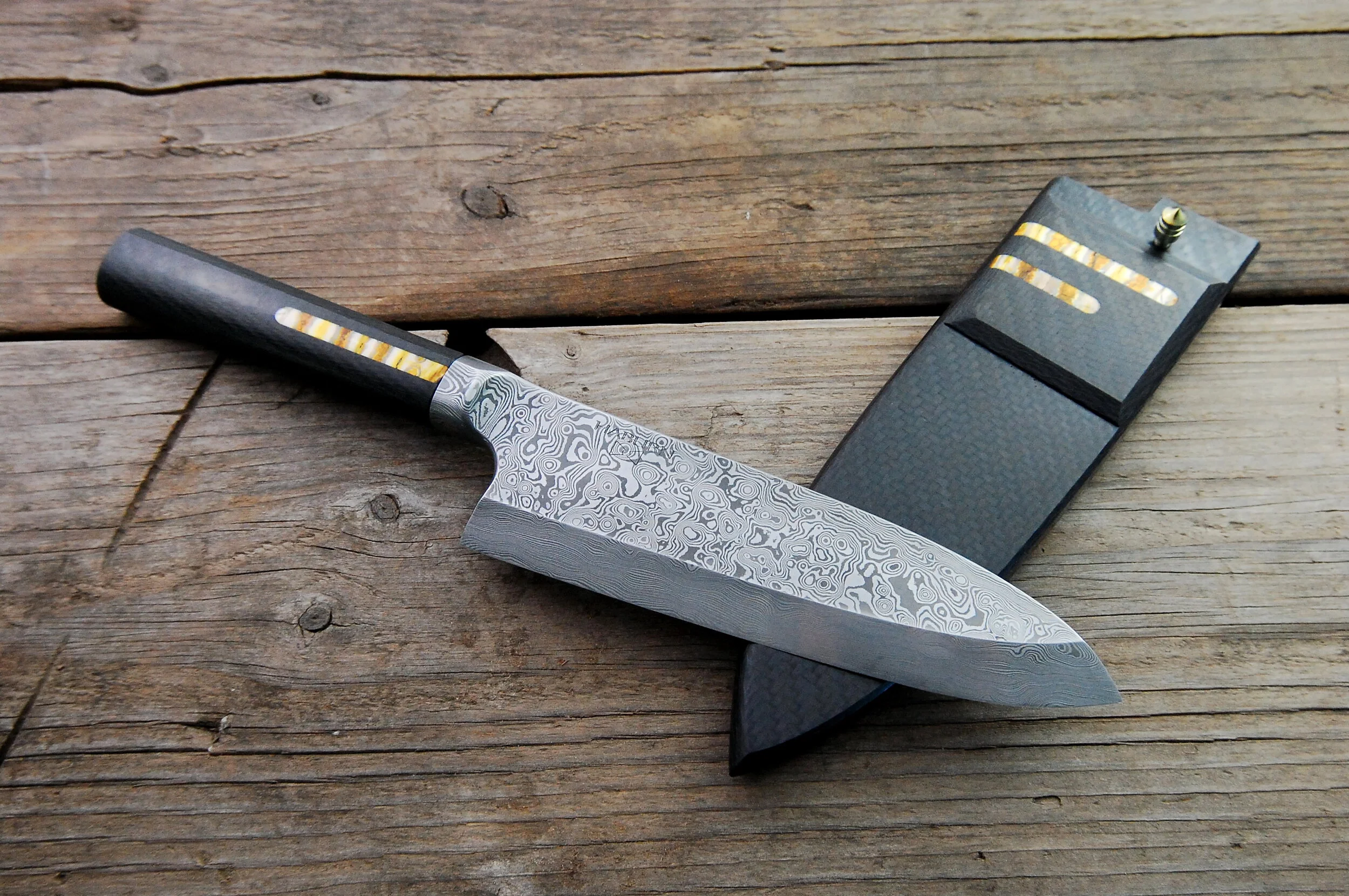 Custom Integral Damascus Deba