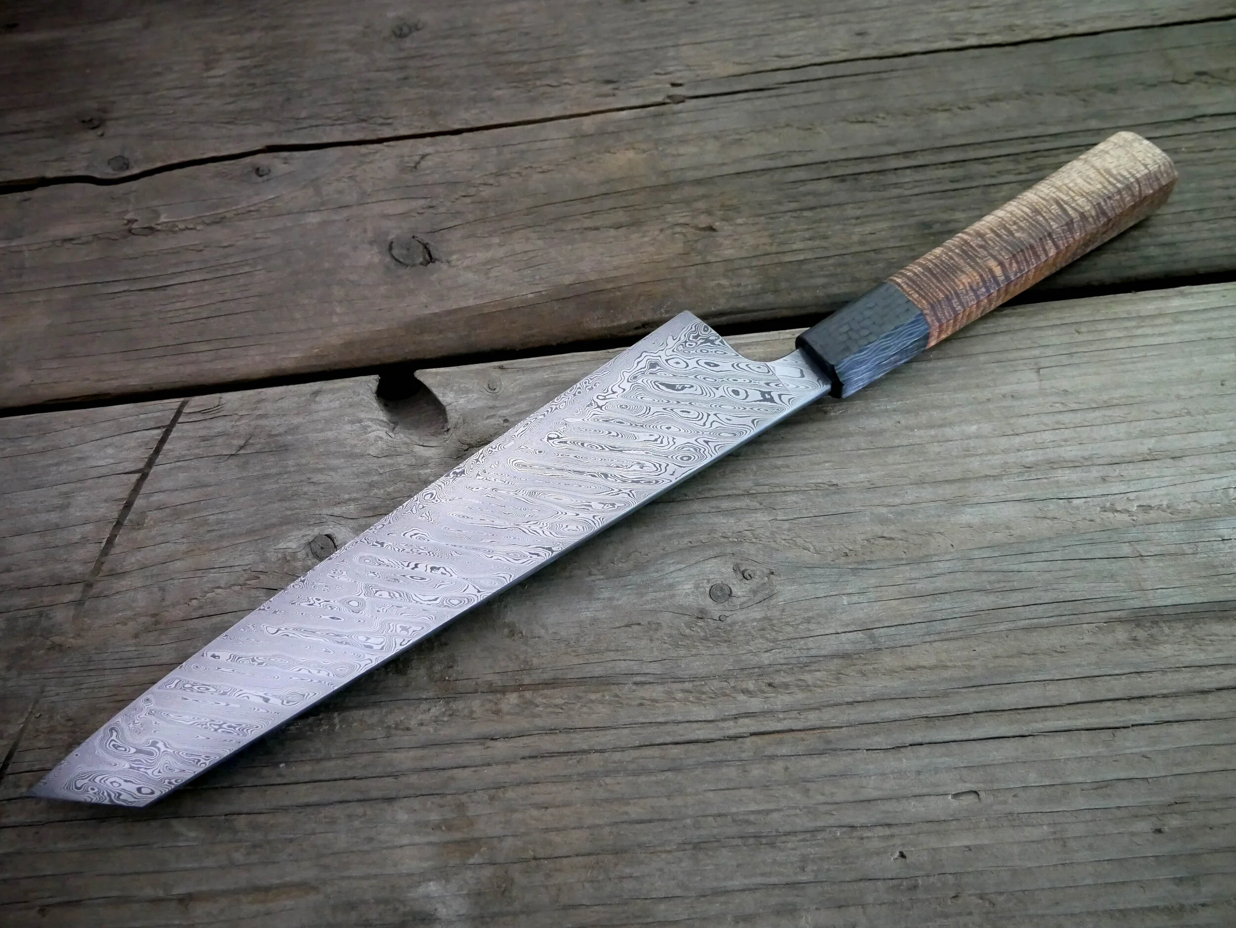 Gyuto Damascus — Haburn Knives Handmade Custom Kitchen Knives and Tools