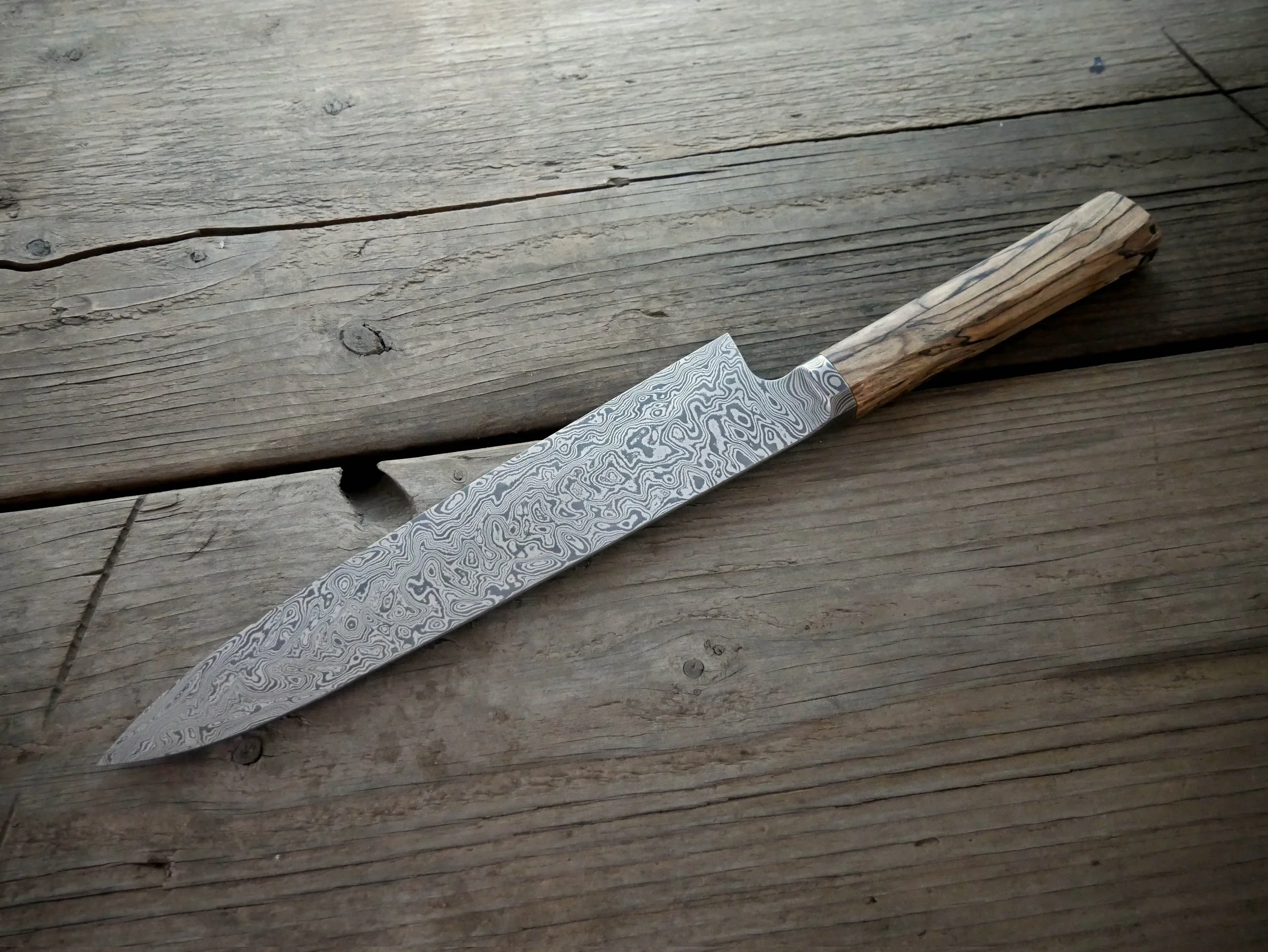 Gyuto Damascus Integral — Haburn Knives Handmade Custom Kitchen