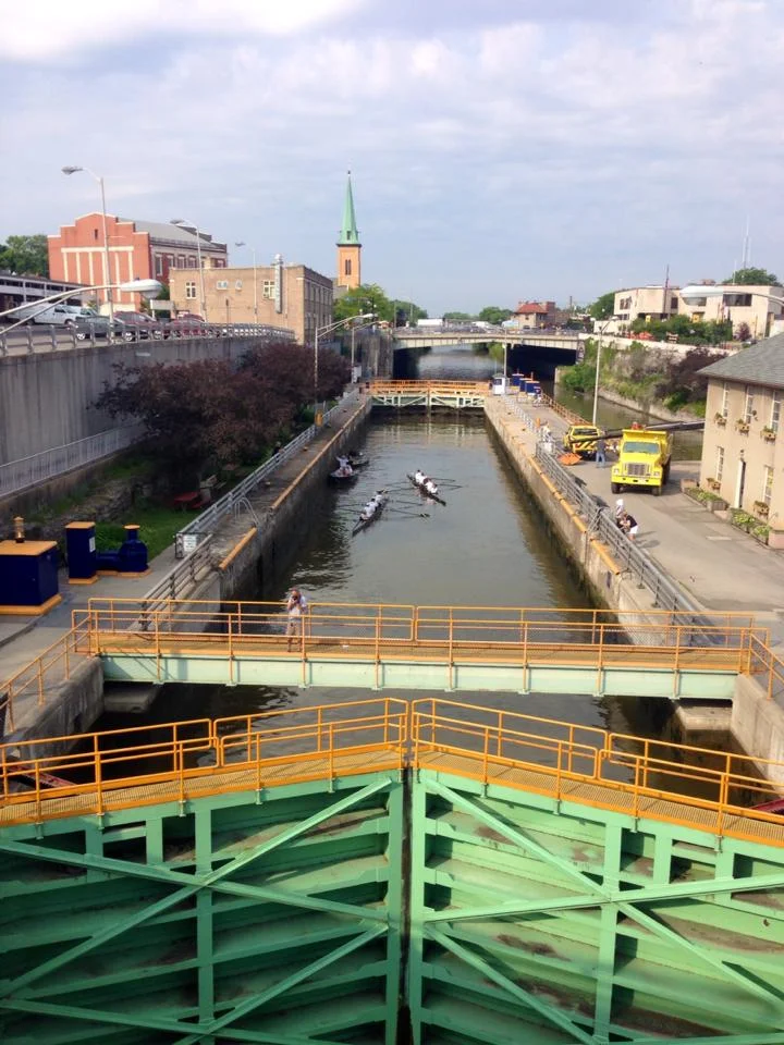 First lock passage - Lockport, Day 1