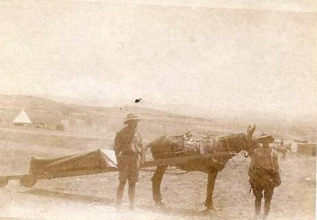Field ambulance in Salonika, 1916. Source: Health History@Huddersfield University.