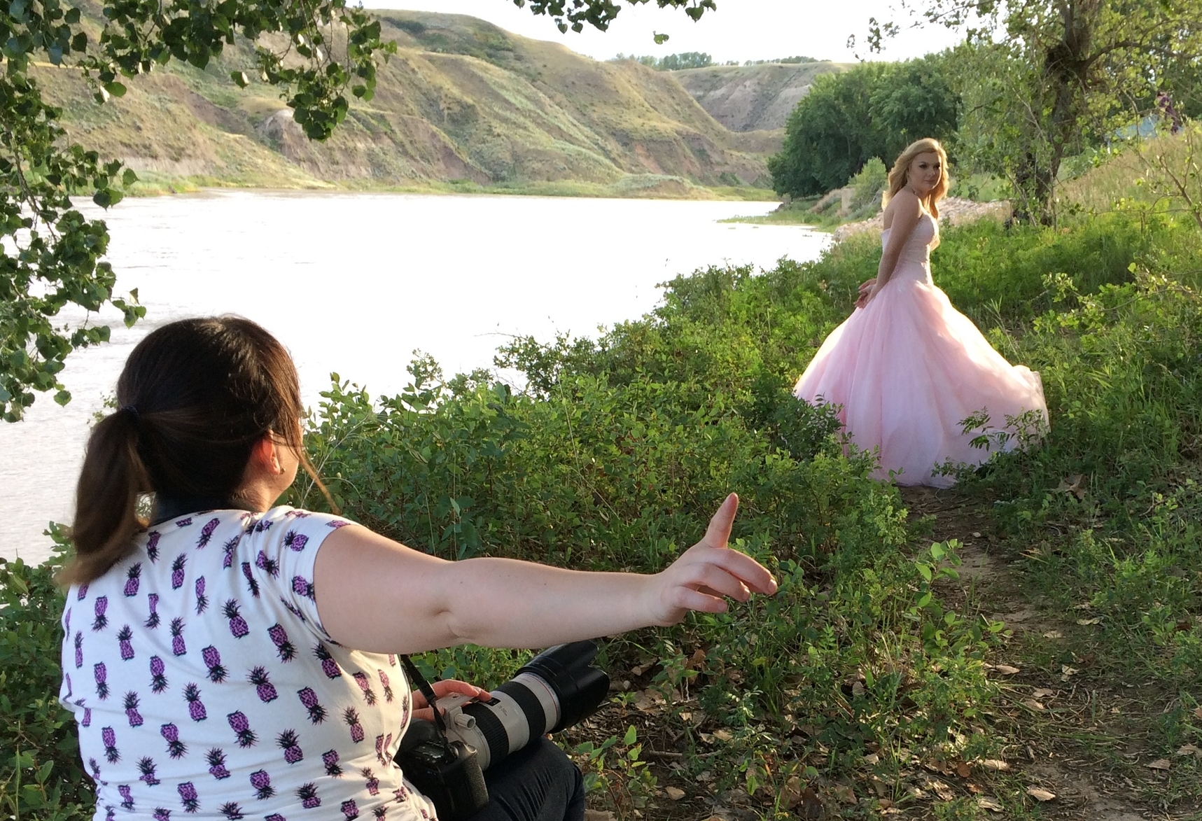 {Behind the scenes} Loving the light at this location!