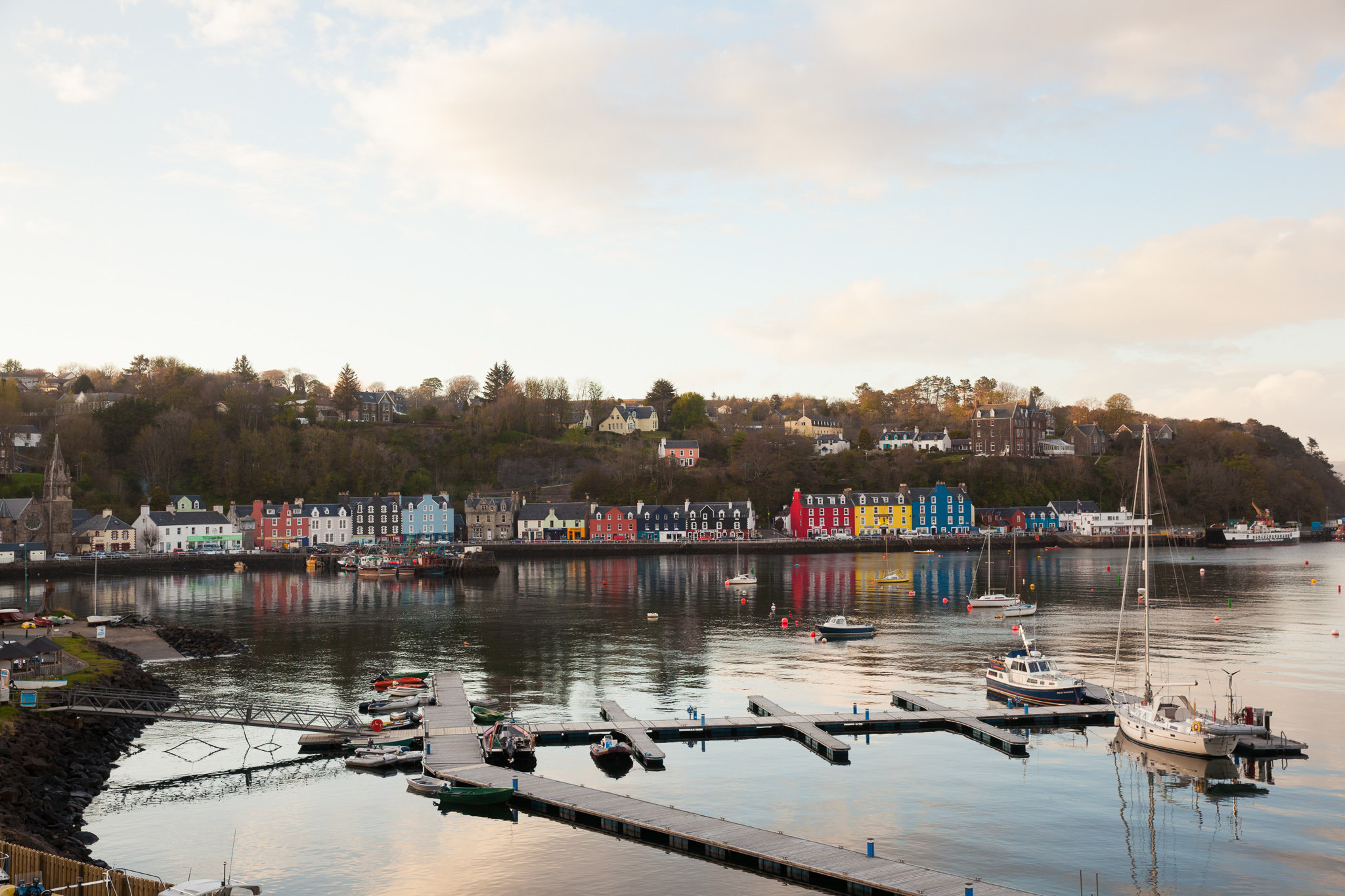 Tobermory in all its glory. Our B&B was up on the hill behind the church. 