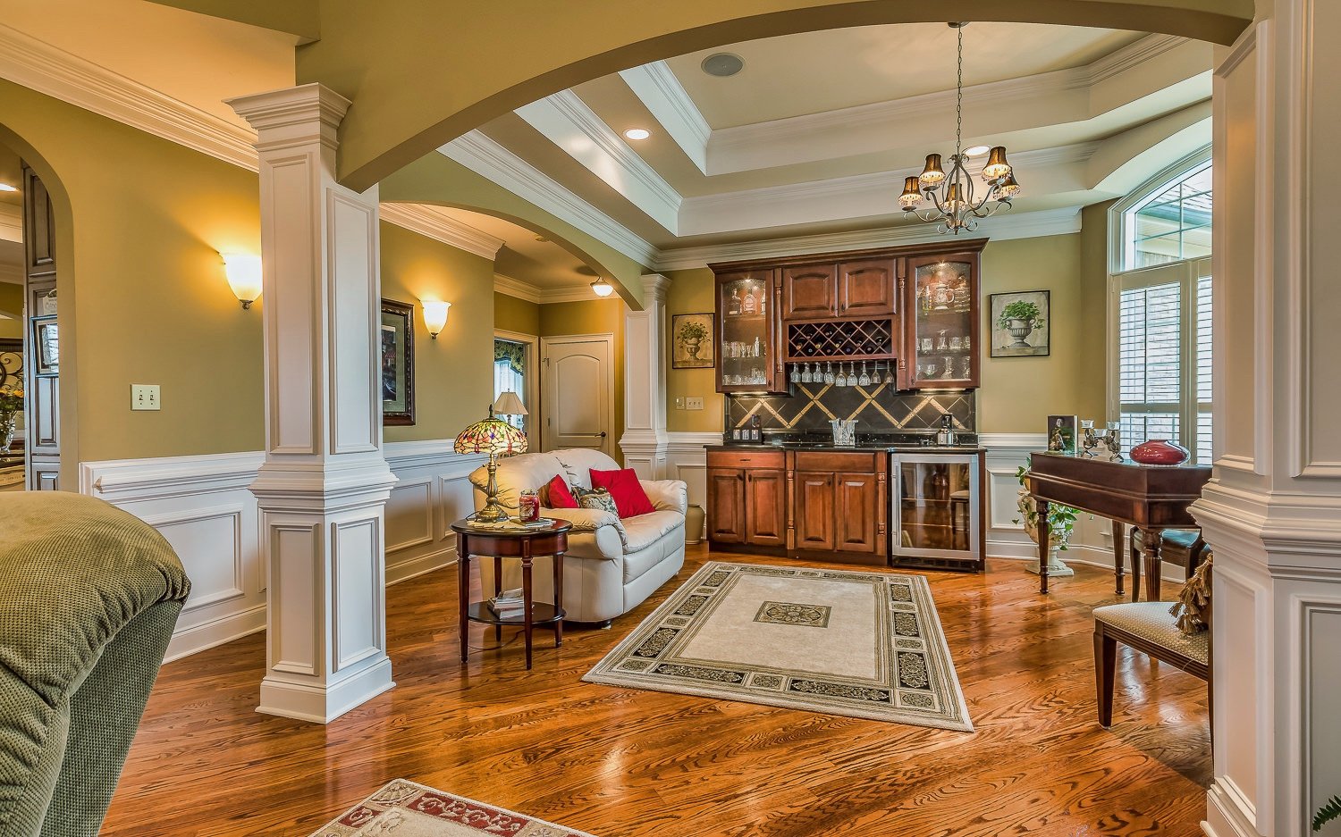 home foyer entry area formal living room 