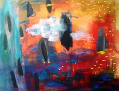 Weather Report . 2005. 90.9 × 72.7 cm. Acrylic on canvas.