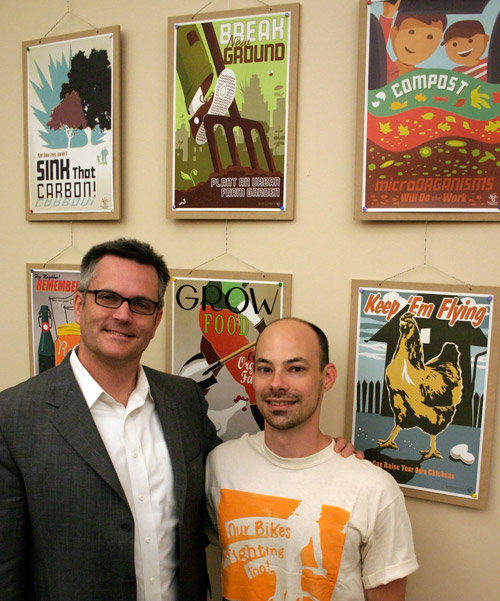 My work was on display in Mayor Sam Adams' Office in Portland, Oregon.
