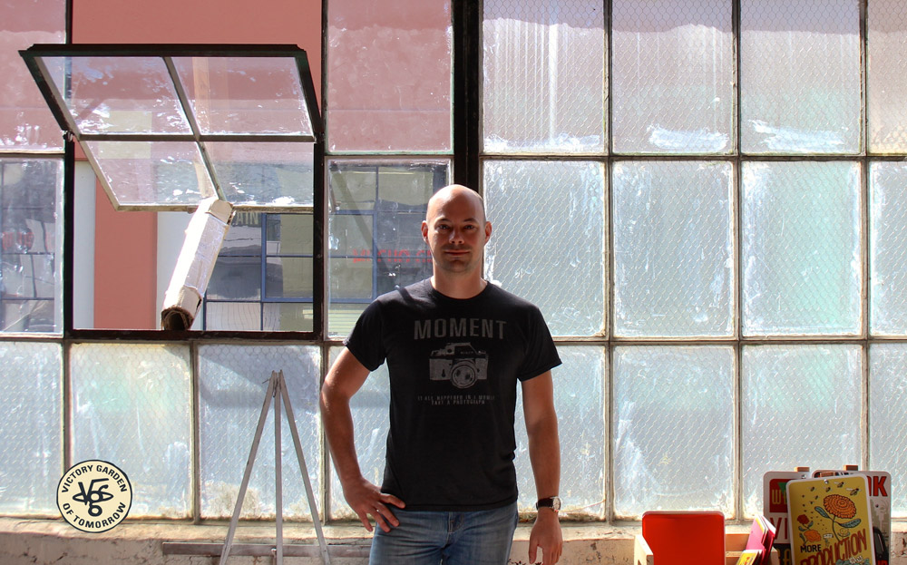 Great light in Joe's working studio on SE Holgate, Portland, Ore.