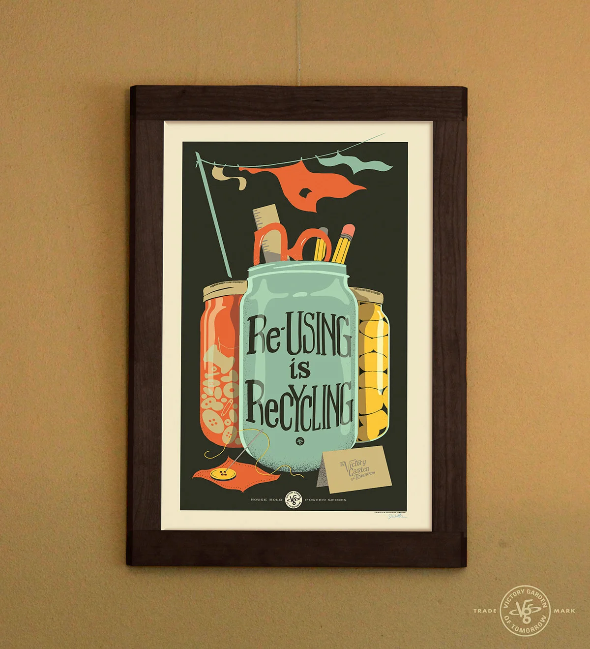 “Reusing is Recycling” poster for the VGoT Project, 2015. Dimensions: 12 in. x 18 in.