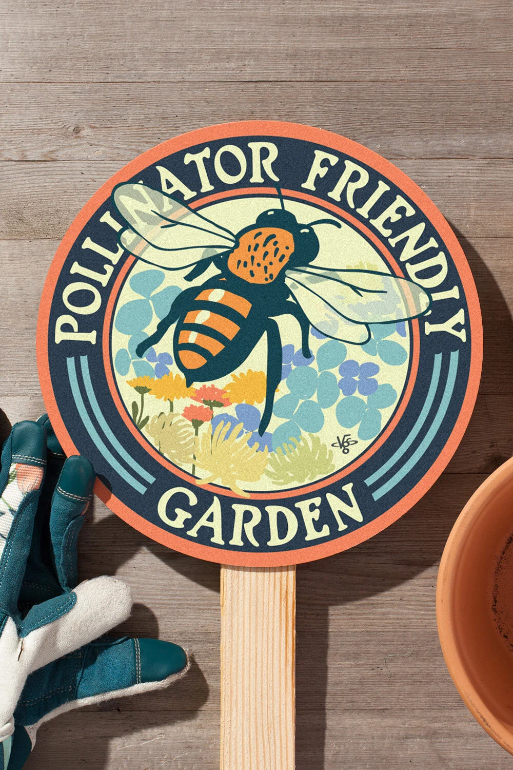Bee Pollinator Friendly Garden Sign — The Victory Garden of Tomorrow