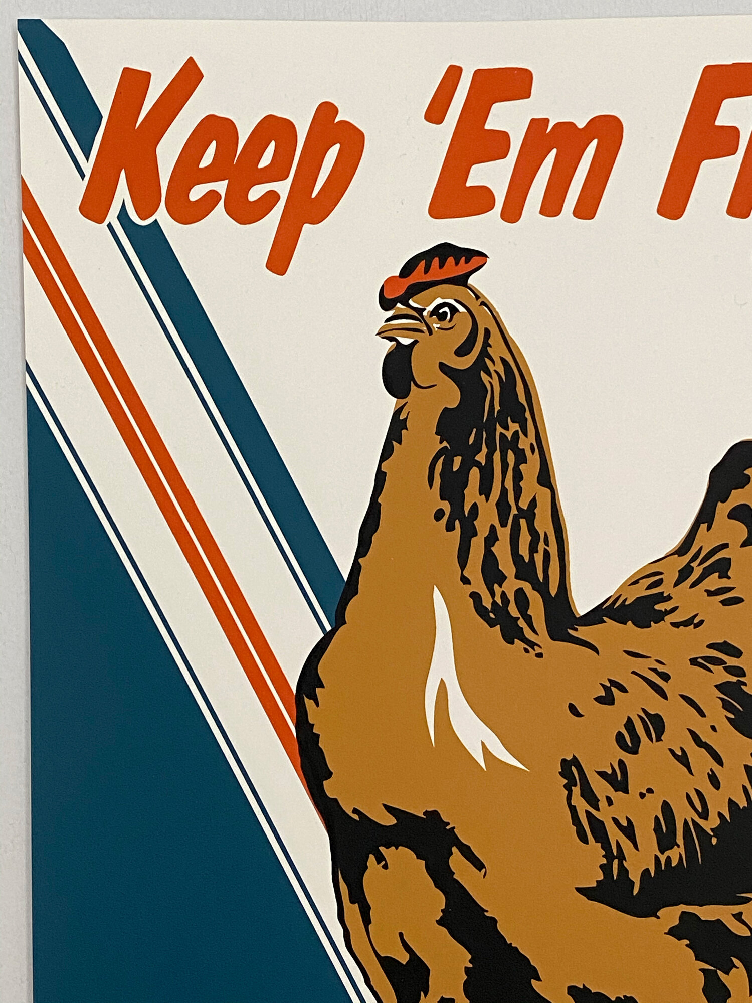 Keep /'Em Flying 12x18 screen-print poster