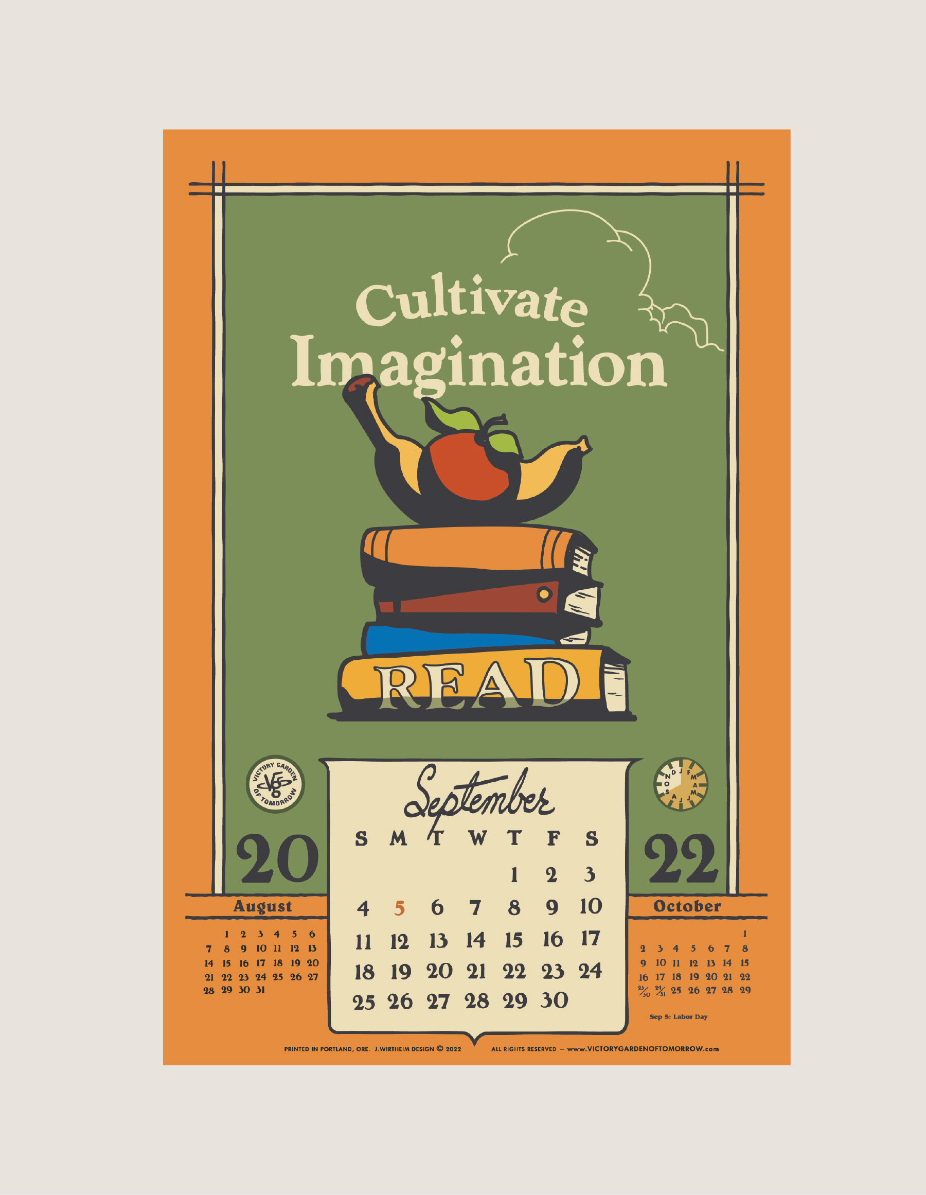 A Bright Future 2022 Monthly Calendar — The Victory Garden of Tomorrow