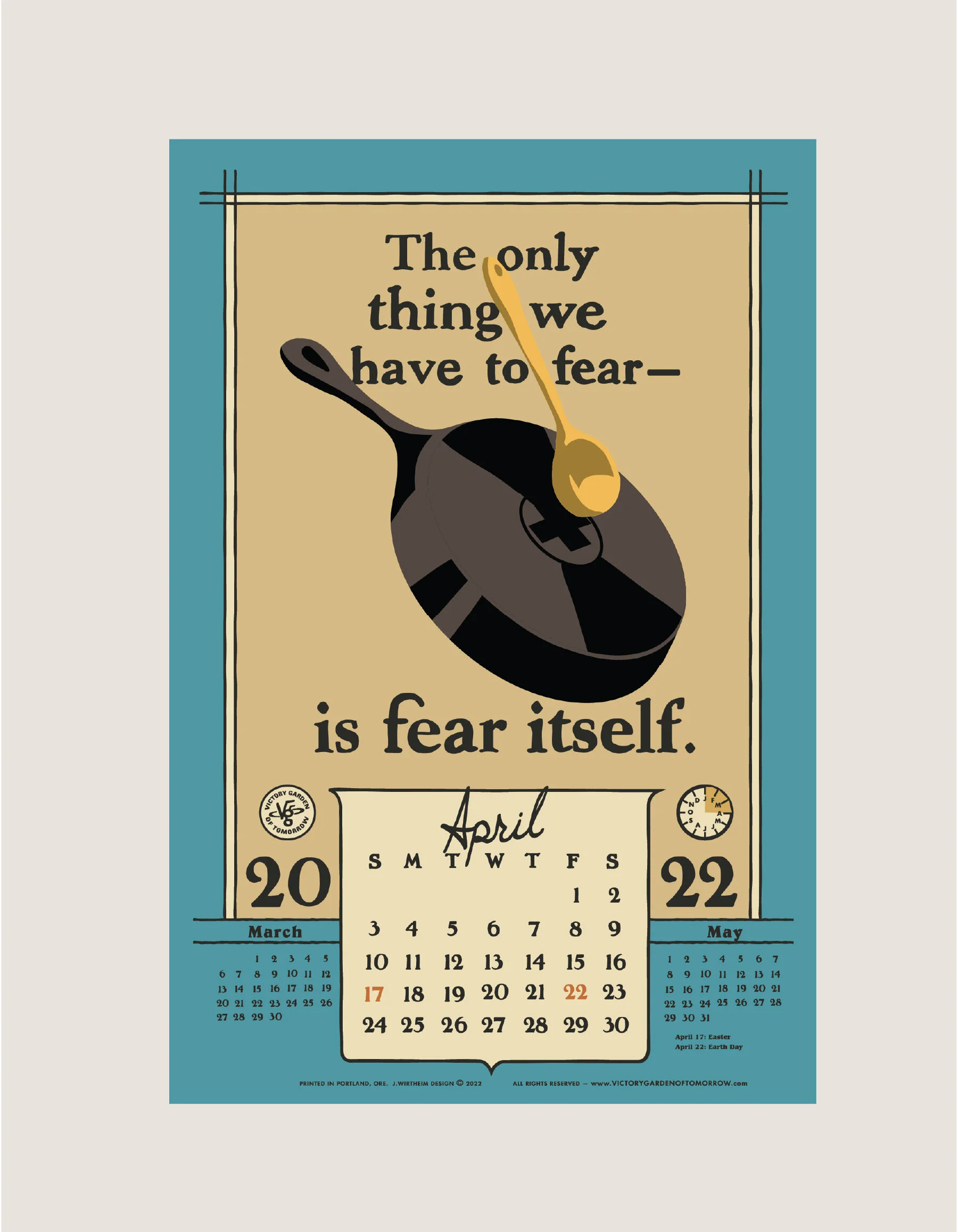 A Bright Future 2022 Monthly Calendar — The Victory Garden of Tomorrow