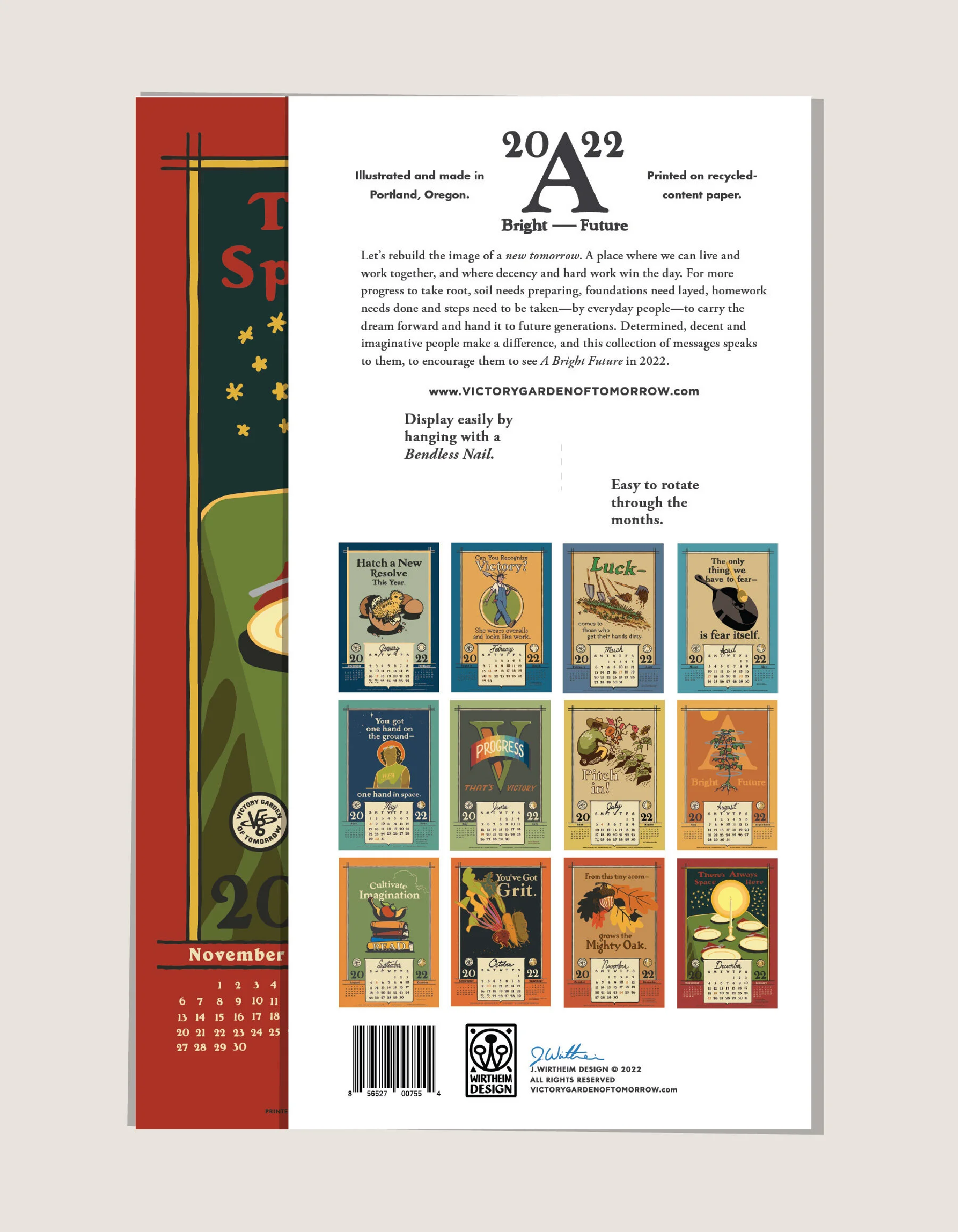 A Bright Future 2022 Monthly Calendar — The Victory Garden of Tomorrow