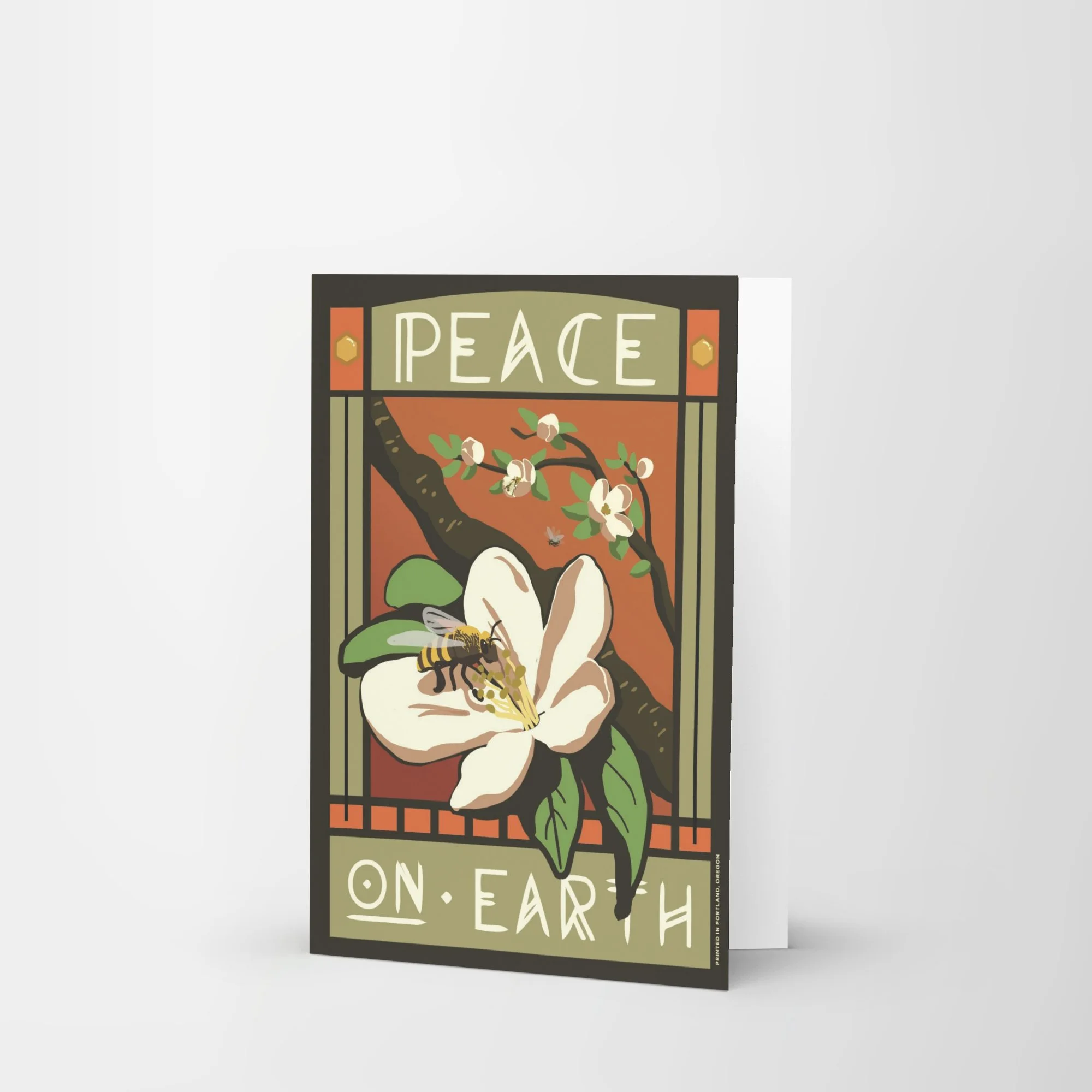 Peace on Earth Greeting Card Blank Inside