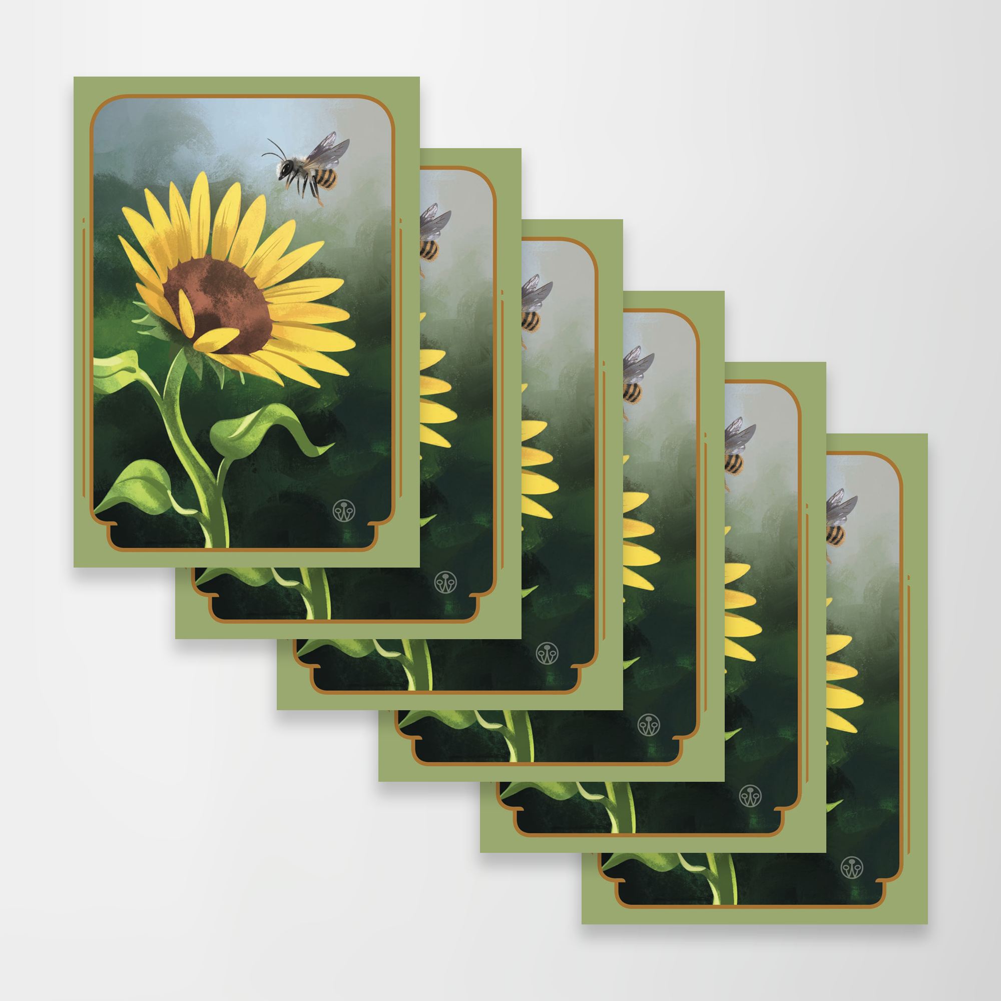 Bumble Bee Greeting Card Blank Inside