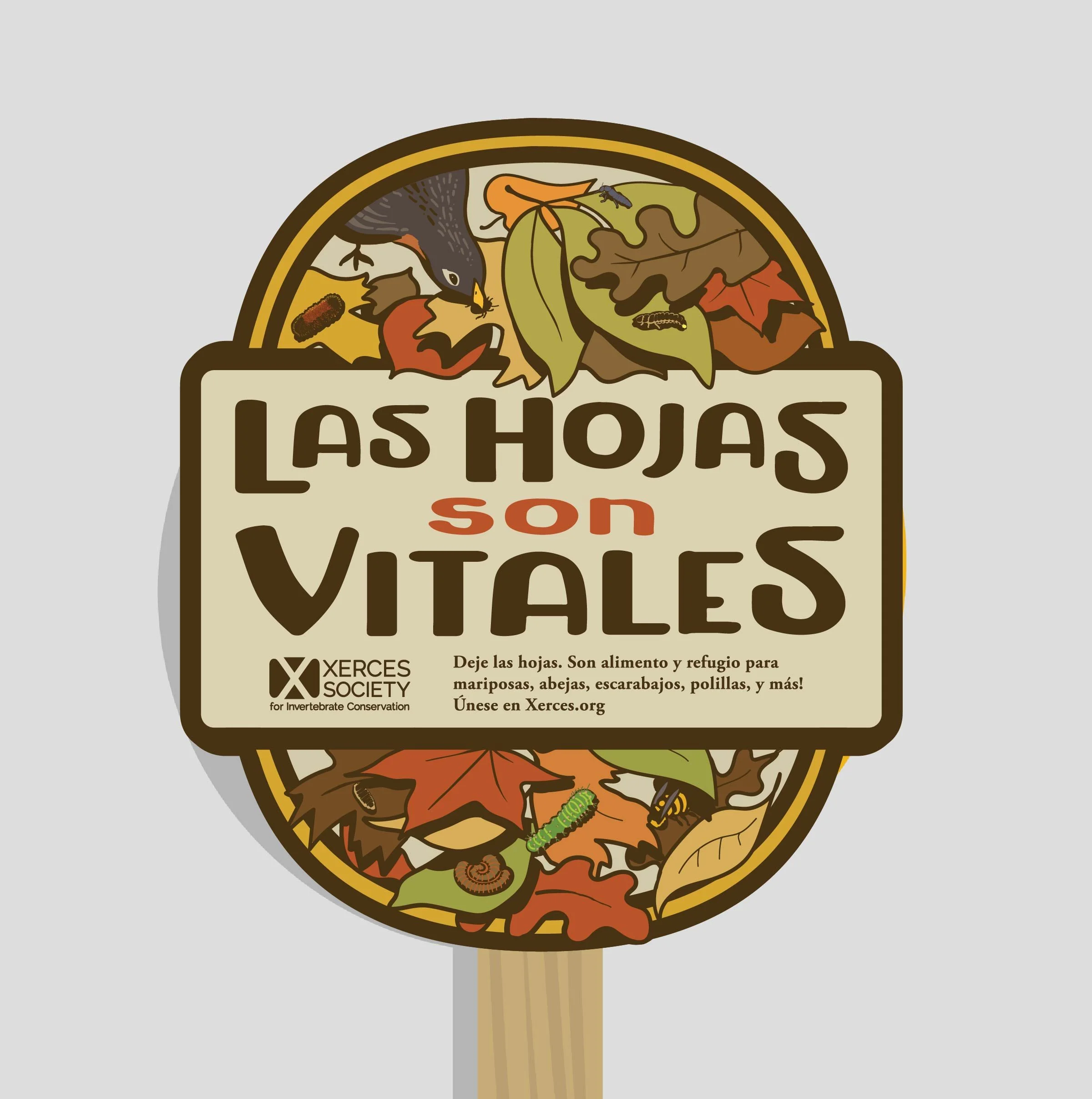 Las Hojas Son Vitales - Yard & Garden Sign