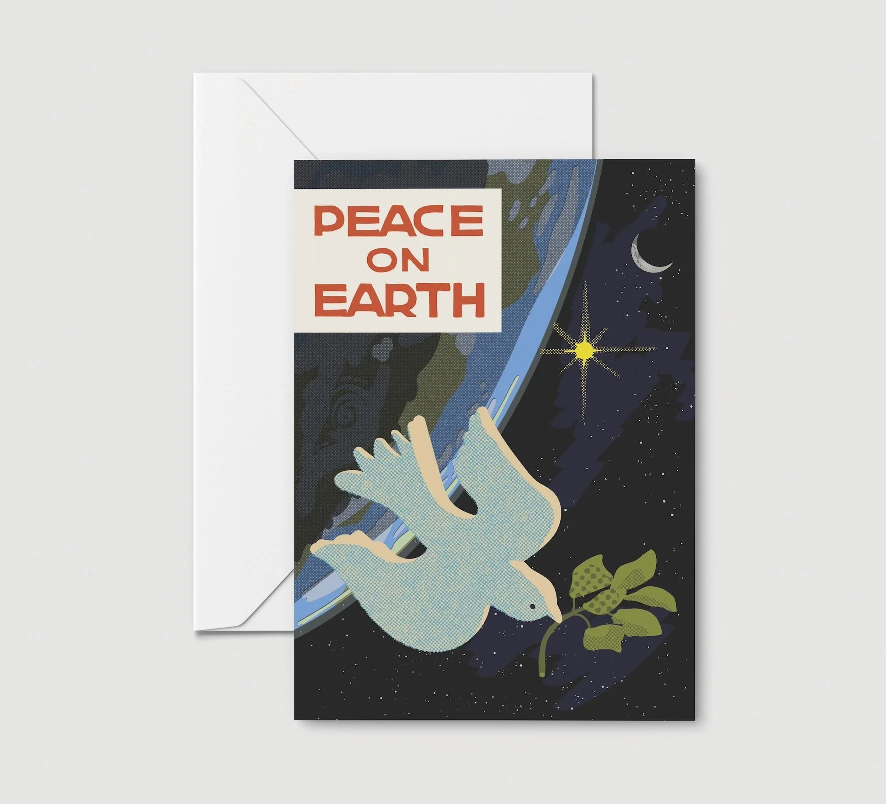 Dove Peace on Earth Greeting Card