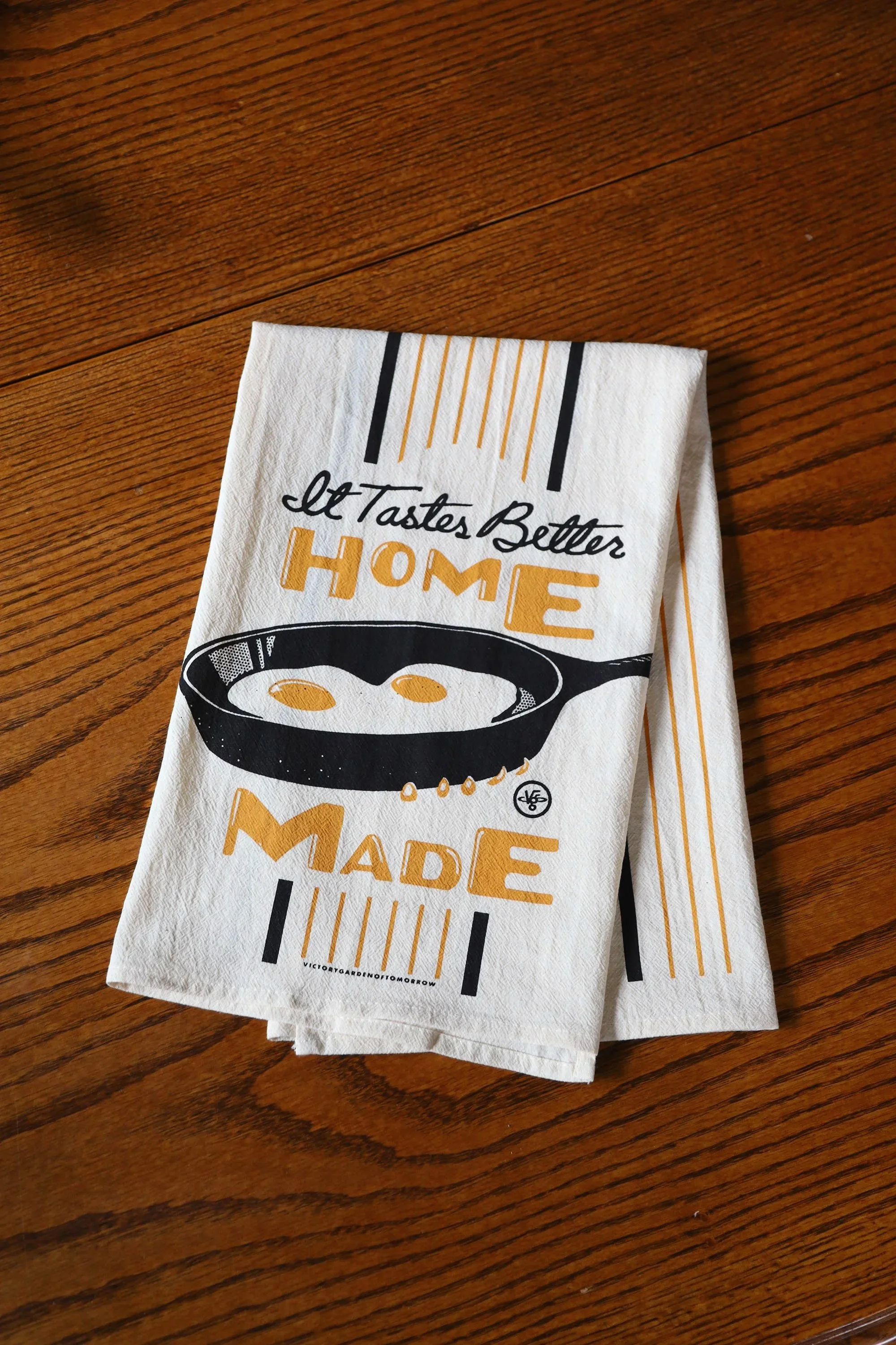 It Tastes Better Homemade - printed Floursack Furoshiki Kitchen Towel
