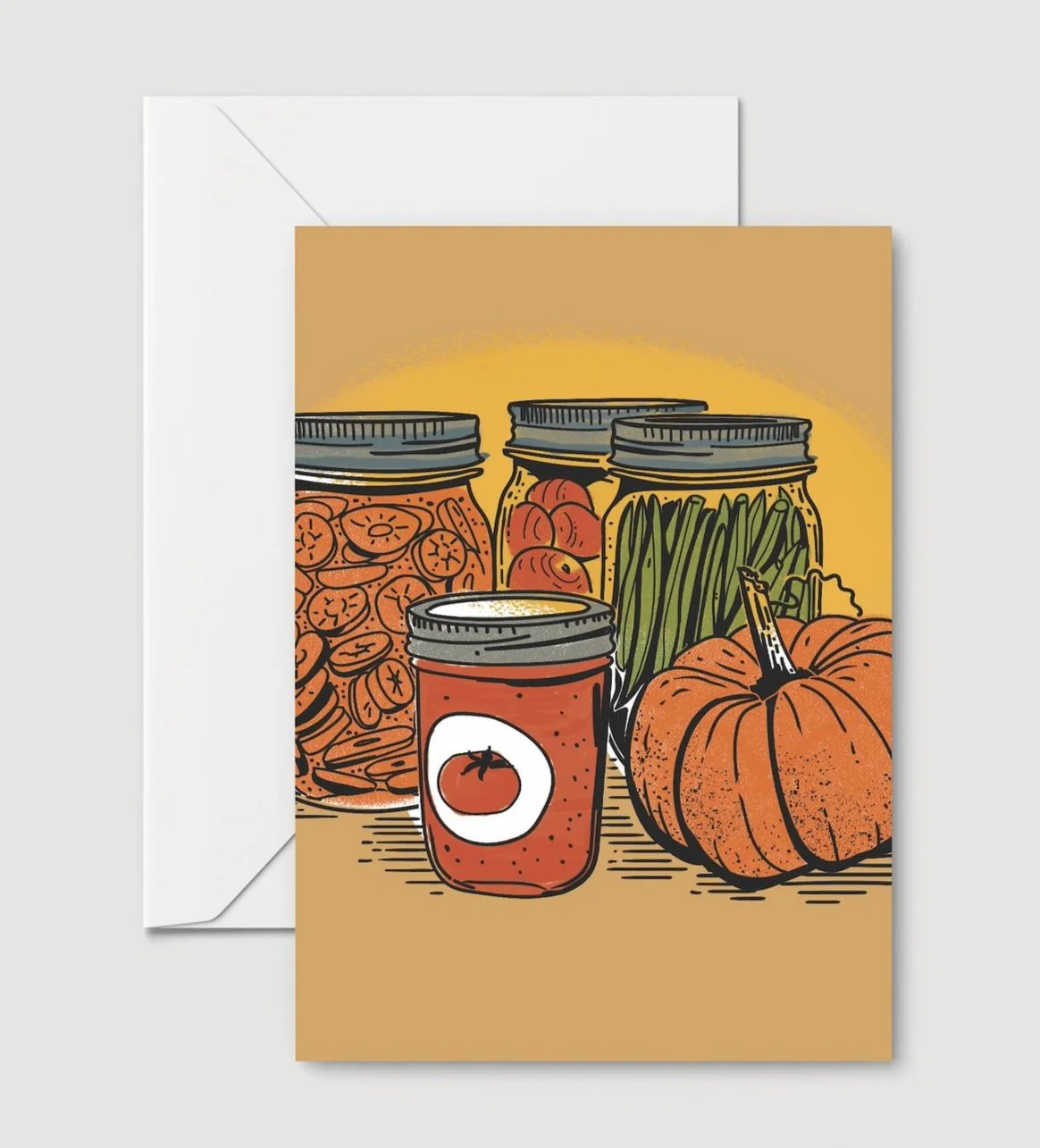 Harvest Bounty Greeting Card Blank Inside
