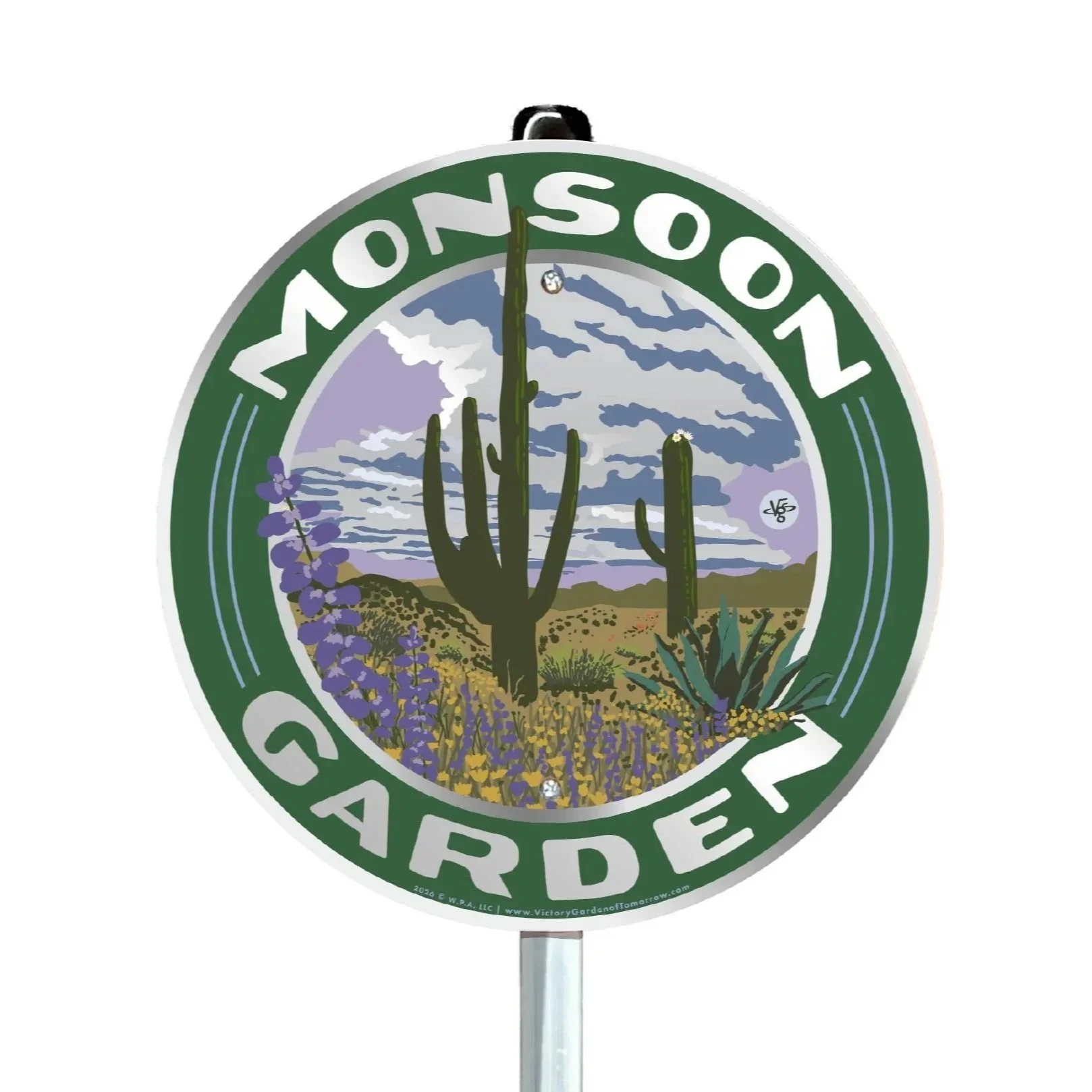 Monsoon Garden, Desert Landscape - Yard and Garden Sign