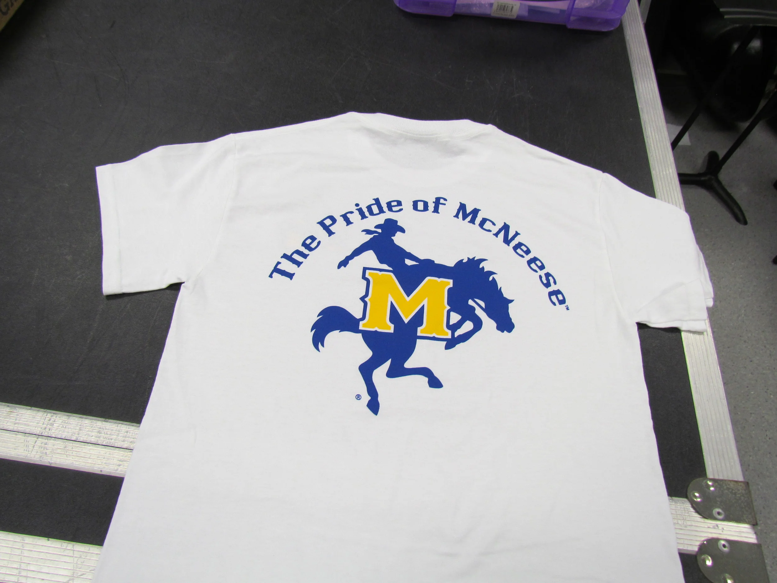 White Pride of McNeese T-Shirt (back)