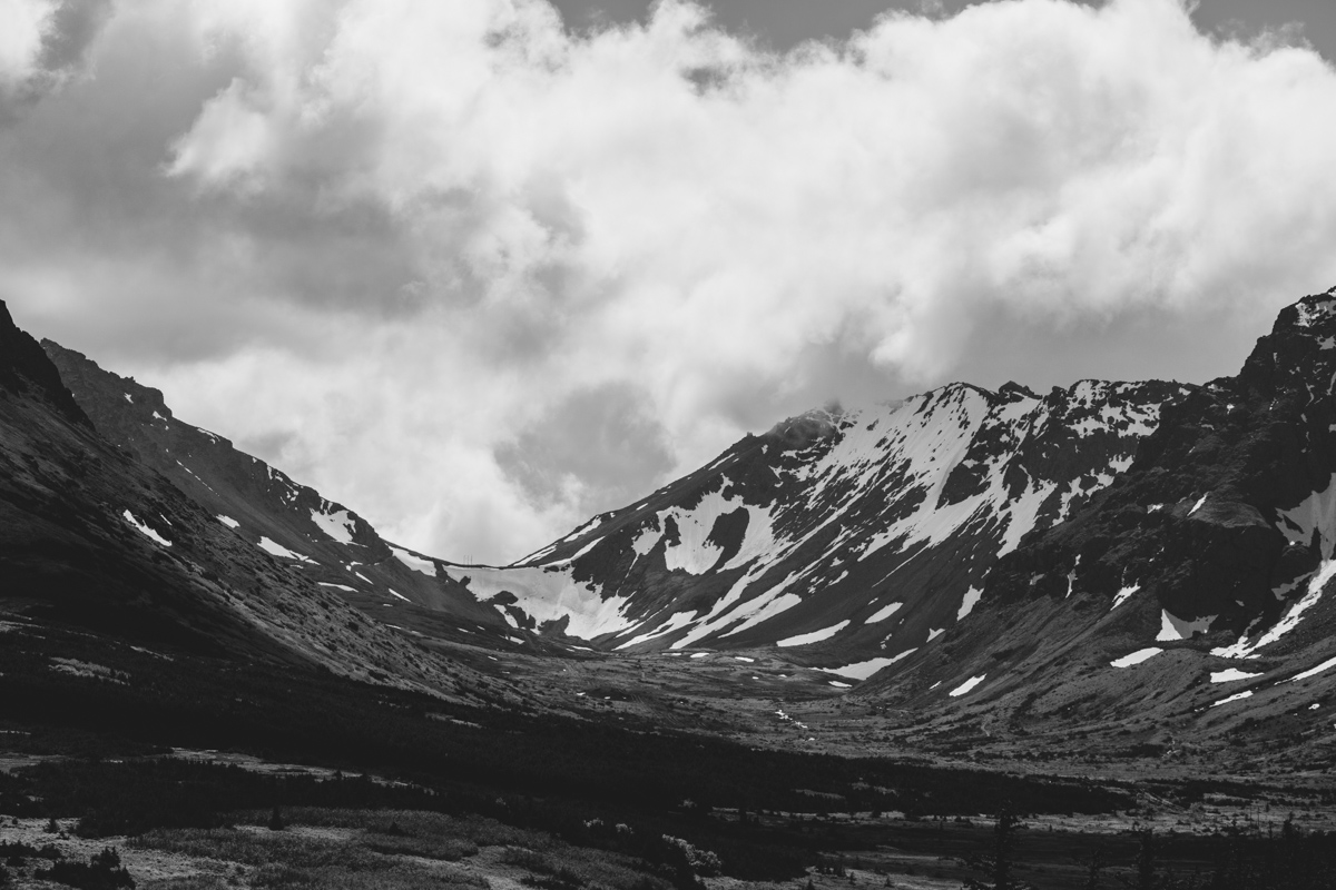 Photo by Jess Hunter, Anchorage Alaska wedding & elopement photographer, Chugach mountain range, Anchorage mountain portrait sesssion, adventure photography, elopement locations in Alaska