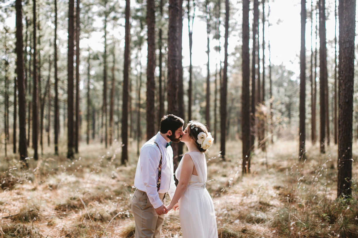 Southern wedding at Quail's Landing in Ashburn, Georgia photographed by Jess Hunter // Savannah, GA wedding photographer // Jacknsonville, FL wedding photographer, South Georgia wedding photography, North Florida wedding photography, Southern wedding traditions, wedding in the woods, bride and groom portraits in the woods, southern pine wedding