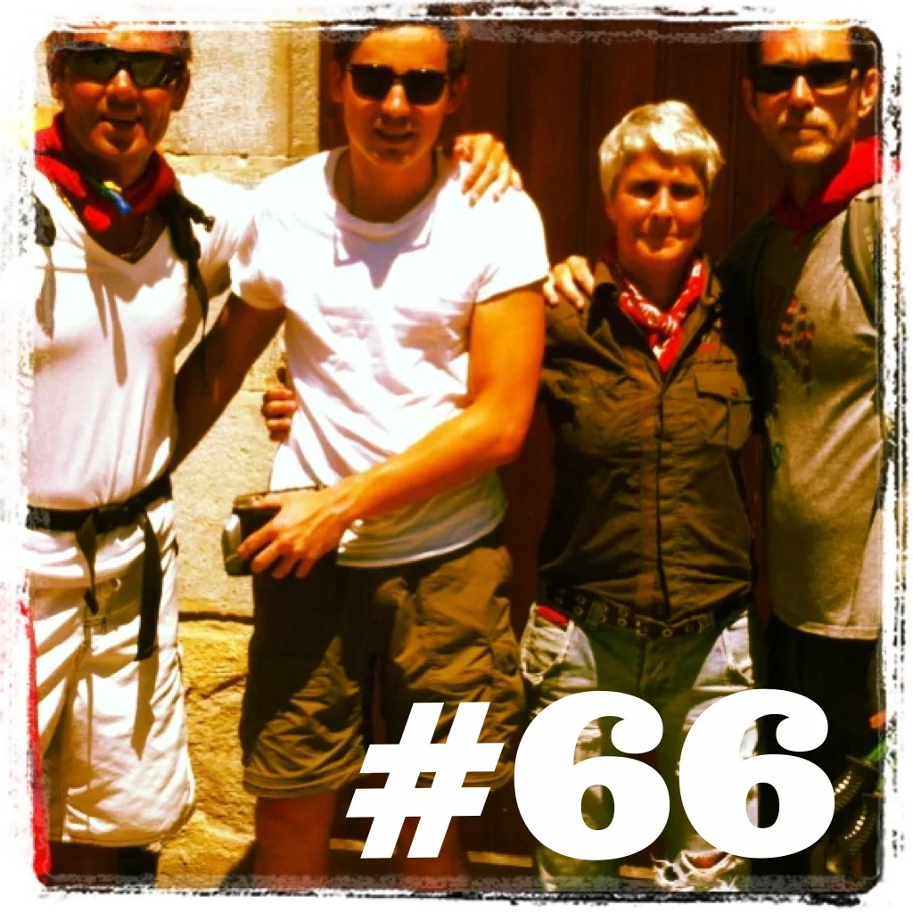 Pamplona, Spain. Mi Camino gang y Maite. 2013