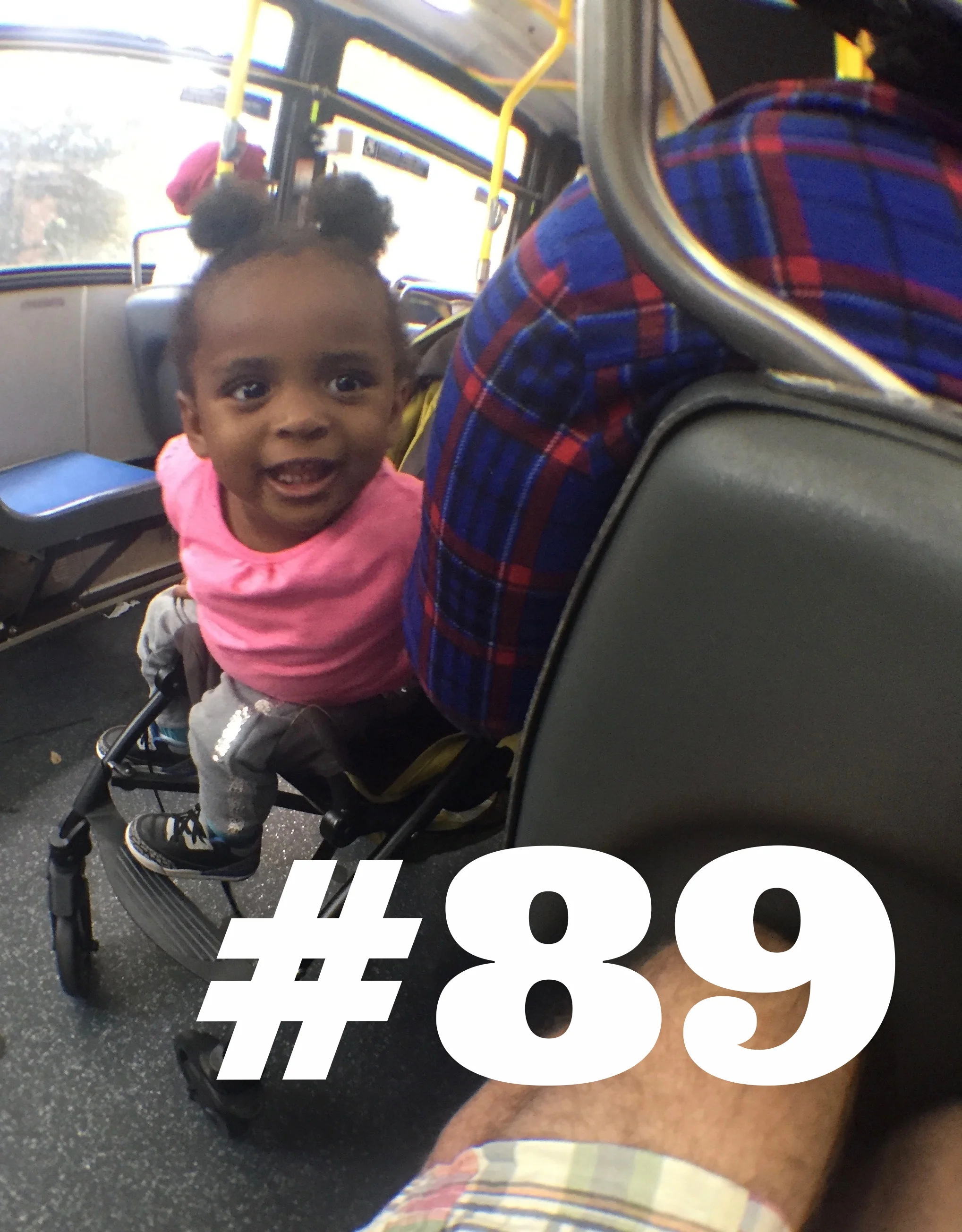 Brooklyn, NY. Belly laughs on the B52 bus. June 2016