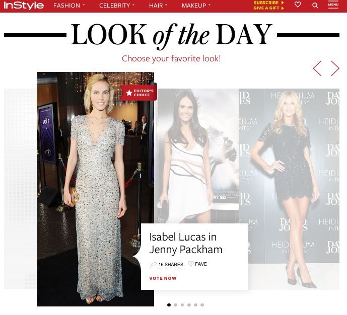 ISABEL LUCAS: LOOK OF THE DAY