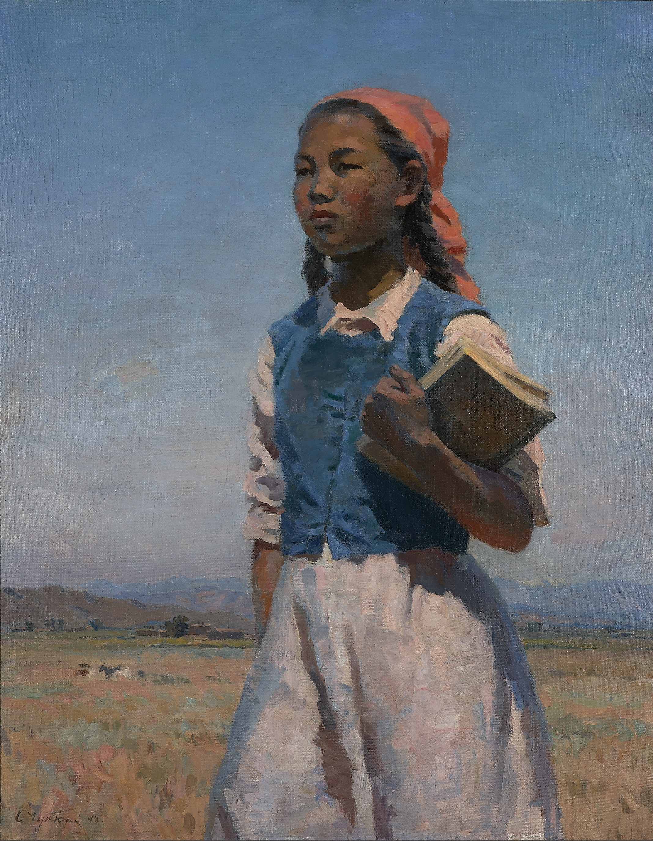 Semion Chuikov, A Daughter of Soviet Kyrgyzia, 1948. Oil on canvas, State Tretyakov Gallery, Moscow.