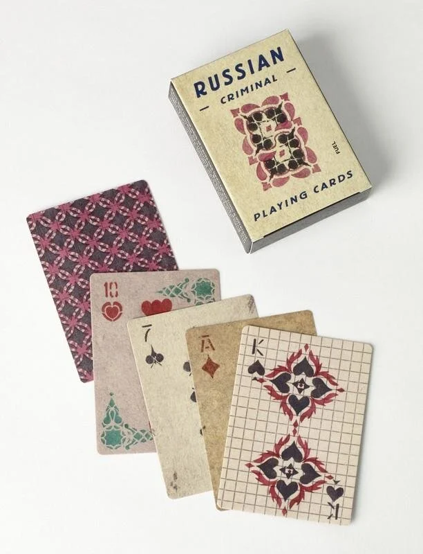 A pack of Russian Criminal Playing Cards