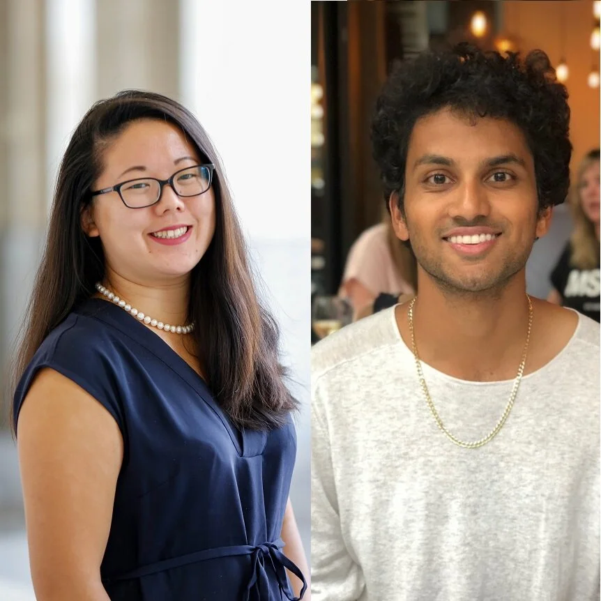 Emily Couch and Vijay Menon in conversation