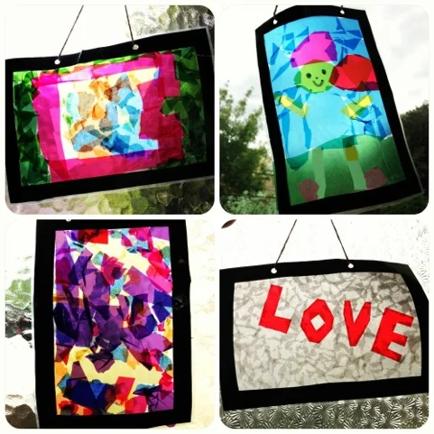 Here's some of the beautiful artwork we made!
