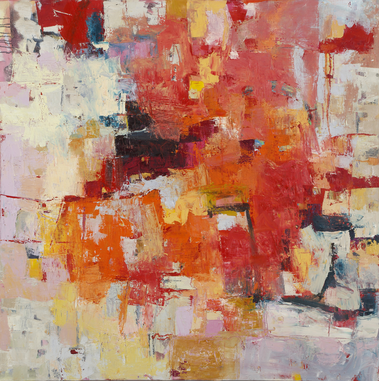 Red Sky at Morning 40 x 40 Oil on canvas Sold