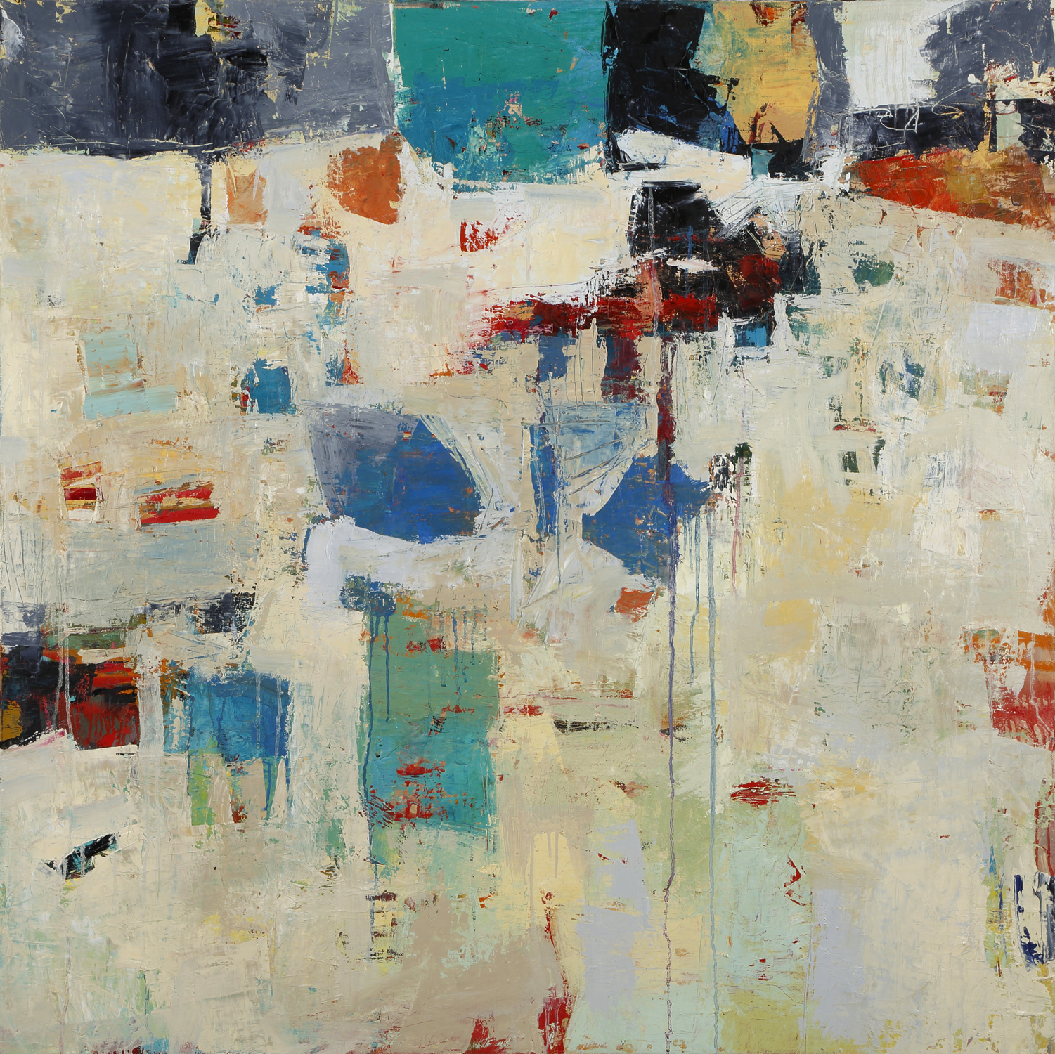 Sisyphean Blues 48 x 48 Oil on canvas Sold